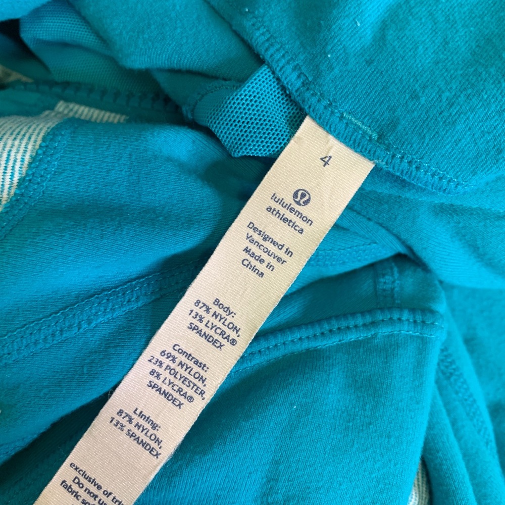 Lululemon Define Jacket Blue Surge Wee Striped 4 - Picture 8 of 9